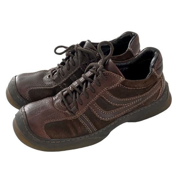 Steve Madden Brown Lapis Lace-up Y2K Leather & Suede Oxford Sneakers Academia - Picture 1 of 12